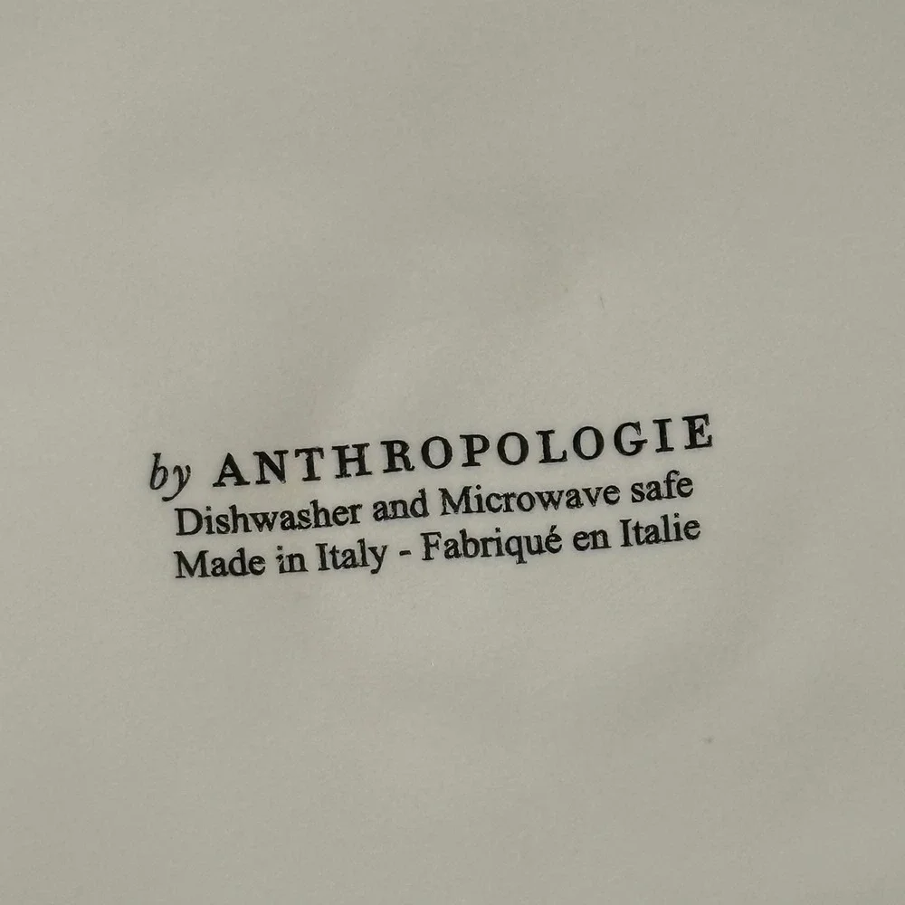 Anthropologie White Ceramic Oil Vinegar Cruet Made in Italy Funnel Bottle Cork‎